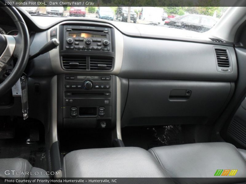 Dark Cherry Pearl / Gray 2007 Honda Pilot EX-L