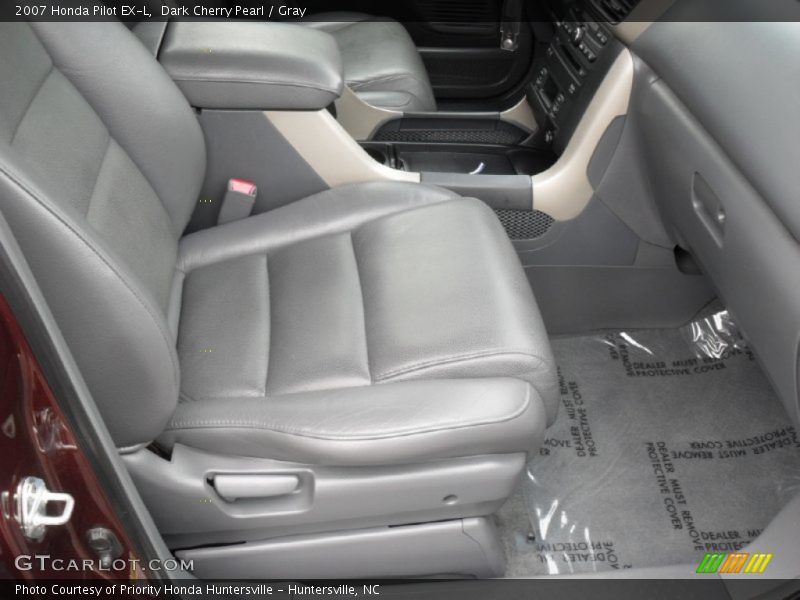 Dark Cherry Pearl / Gray 2007 Honda Pilot EX-L