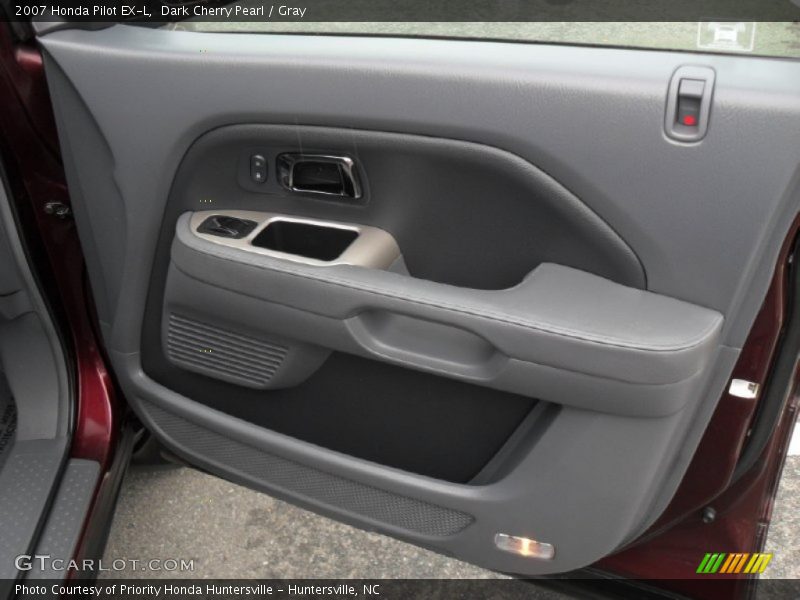 Dark Cherry Pearl / Gray 2007 Honda Pilot EX-L