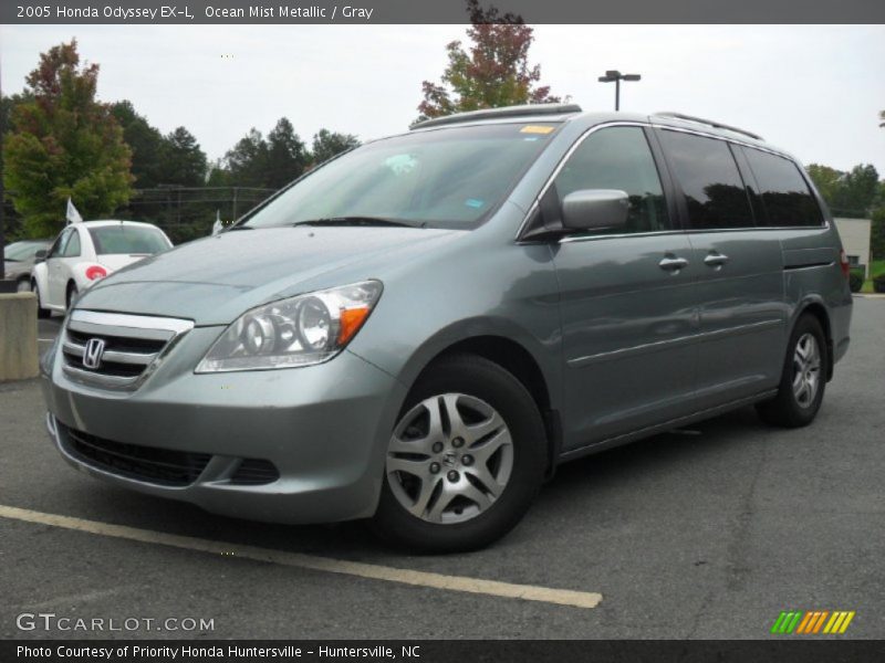 Ocean Mist Metallic / Gray 2005 Honda Odyssey EX-L