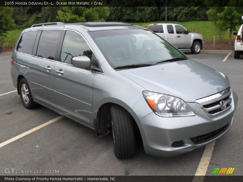 Ocean Mist Metallic / Gray 2005 Honda Odyssey EX-L