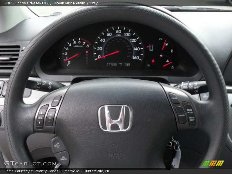 Ocean Mist Metallic / Gray 2005 Honda Odyssey EX-L