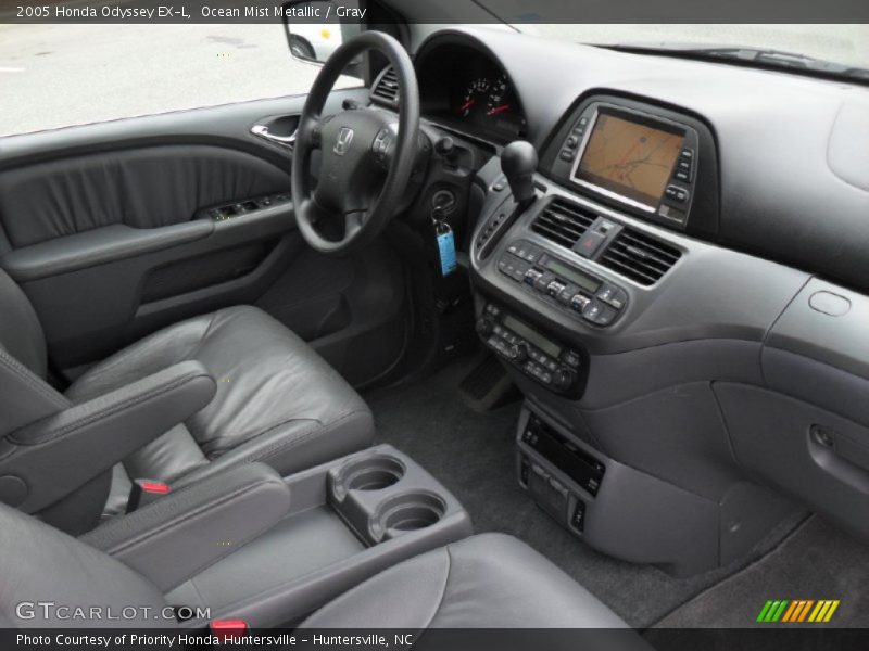 Ocean Mist Metallic / Gray 2005 Honda Odyssey EX-L
