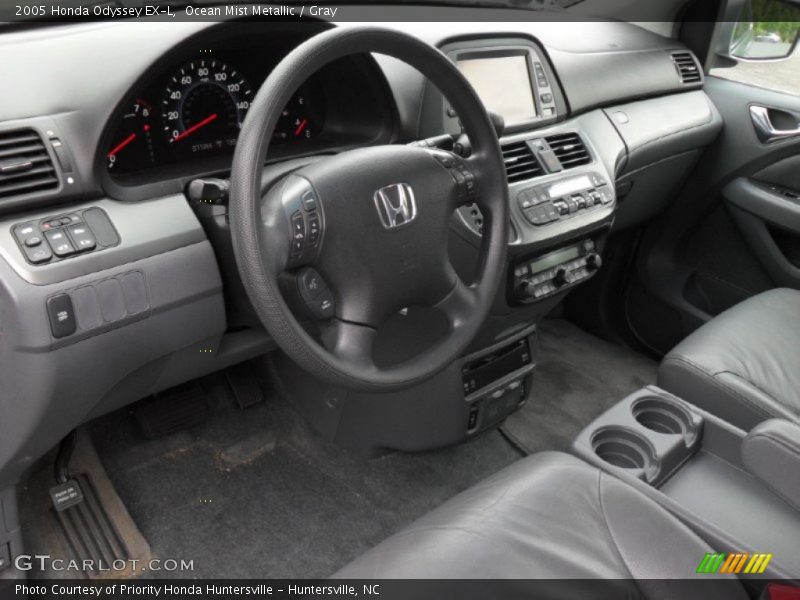 Ocean Mist Metallic / Gray 2005 Honda Odyssey EX-L