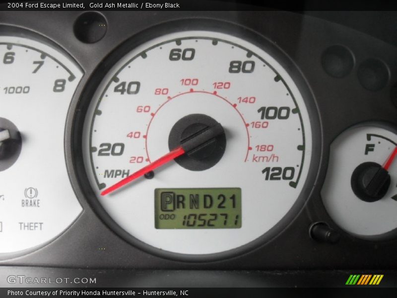 Gold Ash Metallic / Ebony Black 2004 Ford Escape Limited