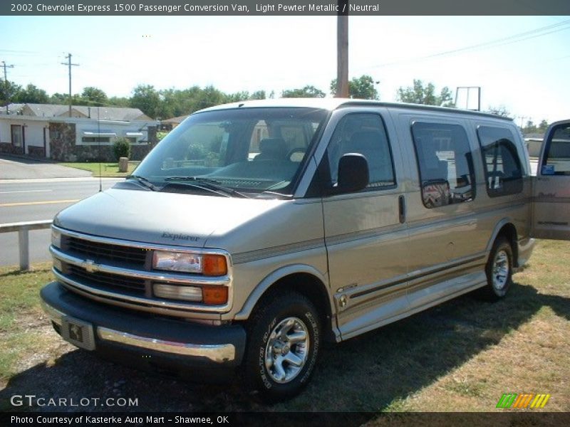 Light Pewter Metallic / Neutral 2002 Chevrolet Express 1500 Passenger Conversion Van