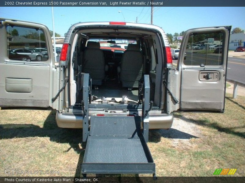 Light Pewter Metallic / Neutral 2002 Chevrolet Express 1500 Passenger Conversion Van