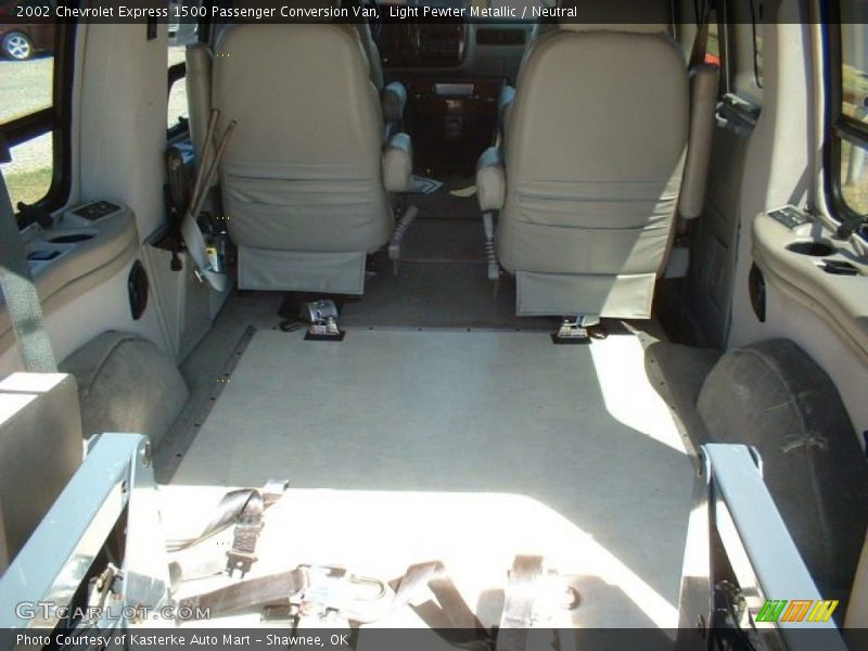 Light Pewter Metallic / Neutral 2002 Chevrolet Express 1500 Passenger Conversion Van