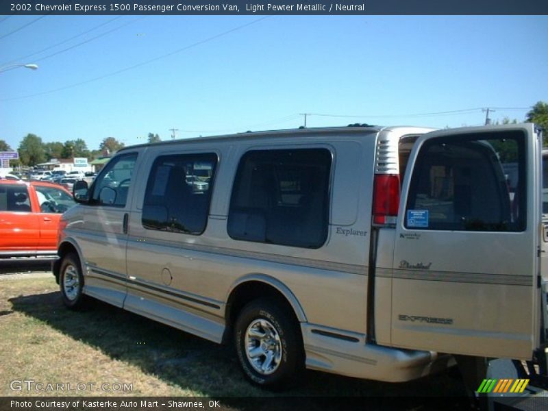 Light Pewter Metallic / Neutral 2002 Chevrolet Express 1500 Passenger Conversion Van