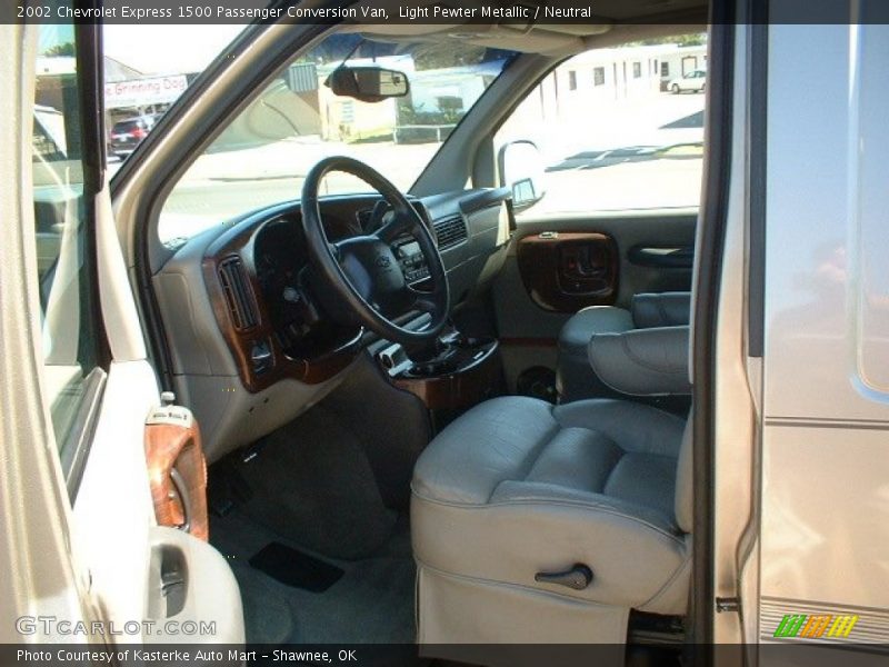 Light Pewter Metallic / Neutral 2002 Chevrolet Express 1500 Passenger Conversion Van