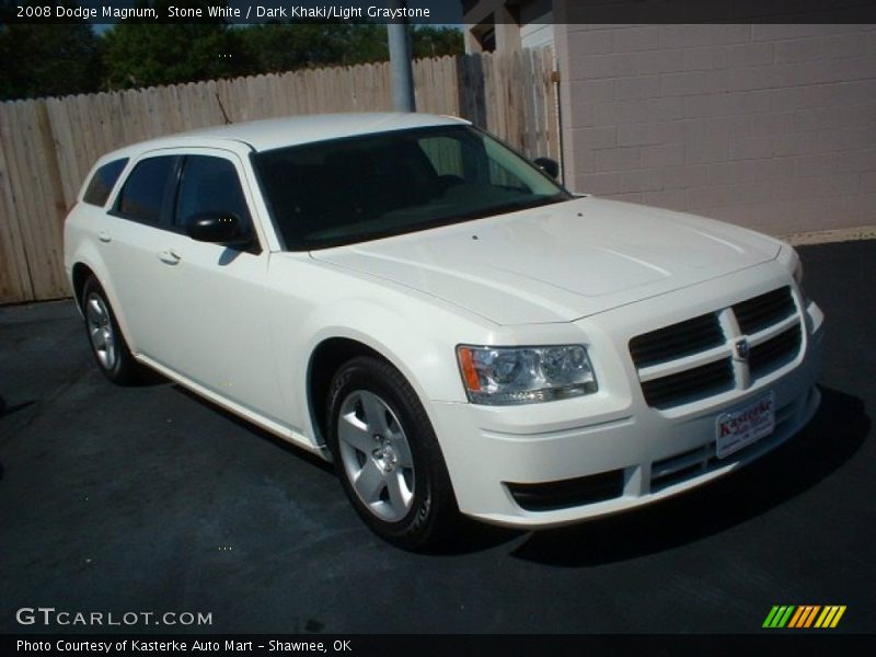 Stone White / Dark Khaki/Light Graystone 2008 Dodge Magnum