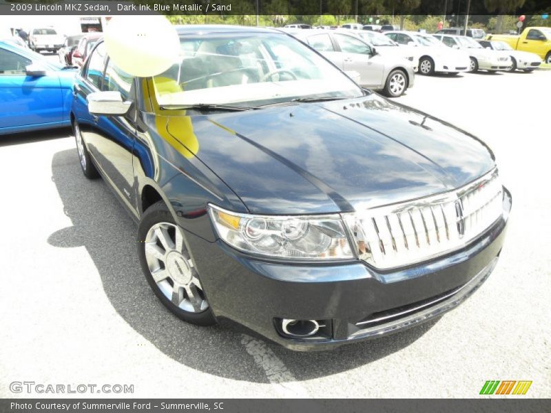 Dark Ink Blue Metallic / Sand 2009 Lincoln MKZ Sedan