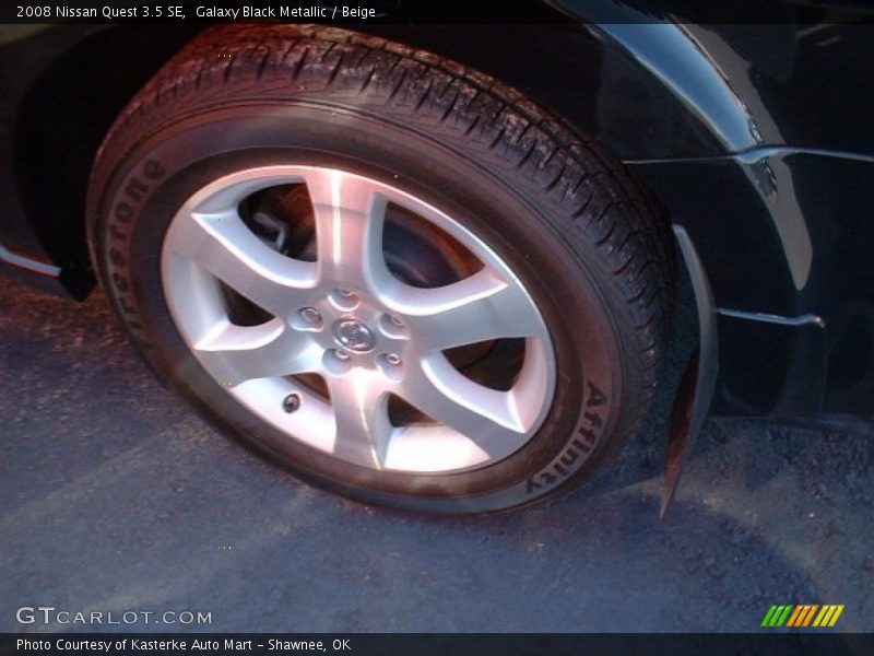 Galaxy Black Metallic / Beige 2008 Nissan Quest 3.5 SE