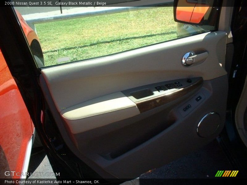 Galaxy Black Metallic / Beige 2008 Nissan Quest 3.5 SE