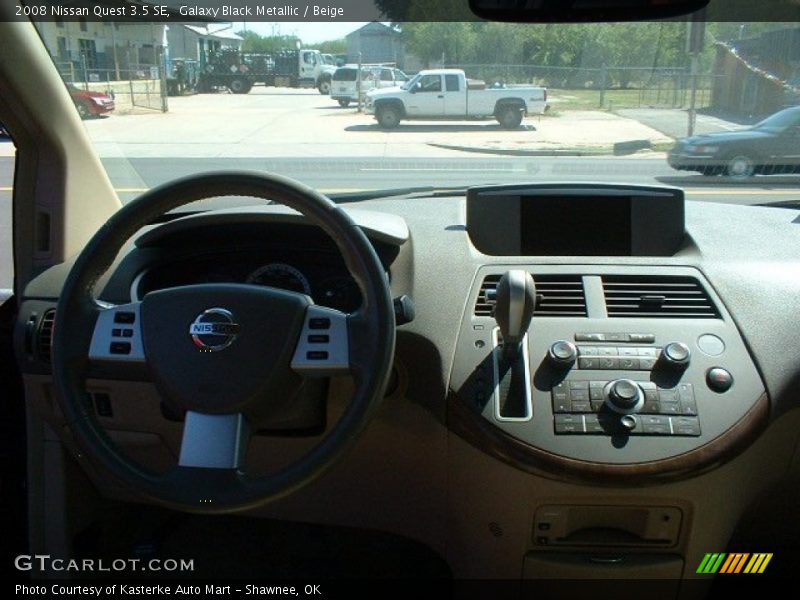 Galaxy Black Metallic / Beige 2008 Nissan Quest 3.5 SE