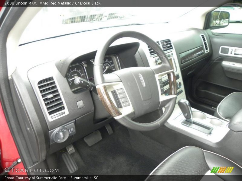 Vivid Red Metallic / Charcoal Black 2008 Lincoln MKX