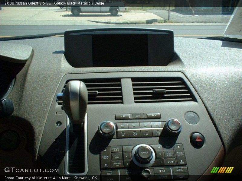 Galaxy Black Metallic / Beige 2008 Nissan Quest 3.5 SE
