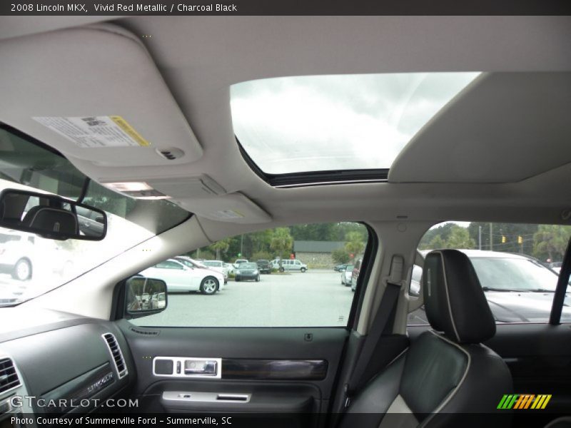 Vivid Red Metallic / Charcoal Black 2008 Lincoln MKX