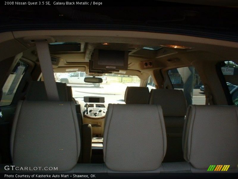 Galaxy Black Metallic / Beige 2008 Nissan Quest 3.5 SE