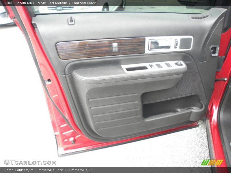 Vivid Red Metallic / Charcoal Black 2008 Lincoln MKX