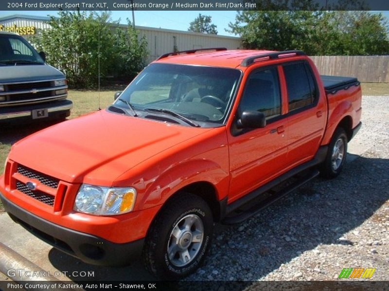 Competition Orange / Medium Dark Flint/Dark Flint 2004 Ford Explorer Sport Trac XLT