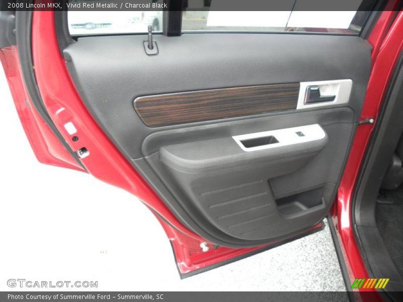 Vivid Red Metallic / Charcoal Black 2008 Lincoln MKX