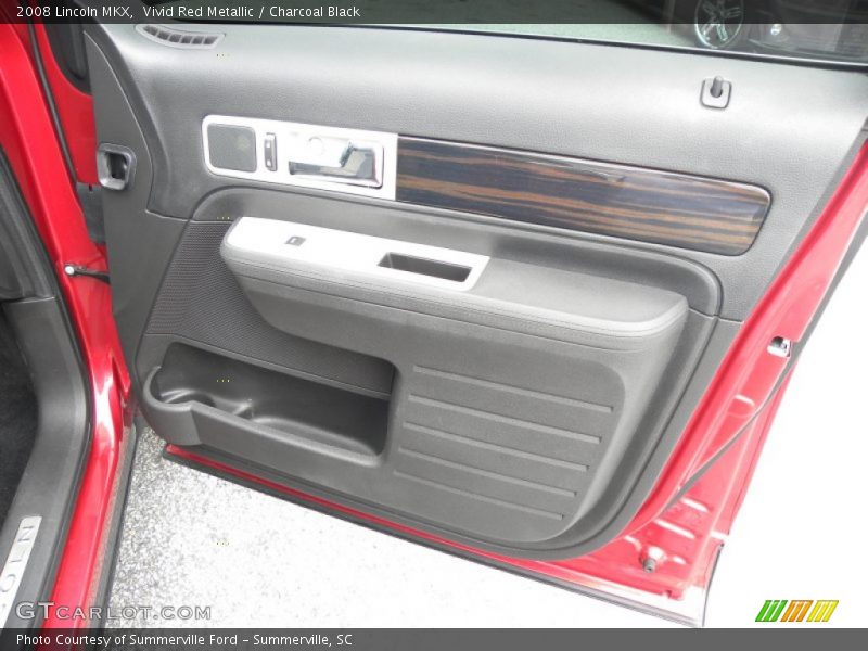 Vivid Red Metallic / Charcoal Black 2008 Lincoln MKX