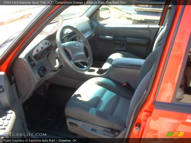Competition Orange / Medium Dark Flint/Dark Flint 2004 Ford Explorer Sport Trac XLT