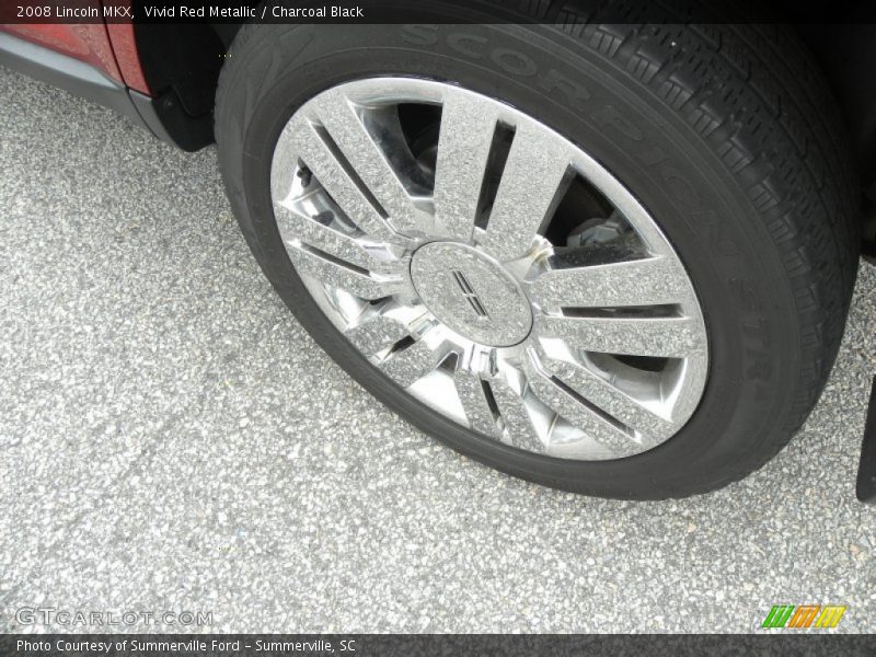 Vivid Red Metallic / Charcoal Black 2008 Lincoln MKX
