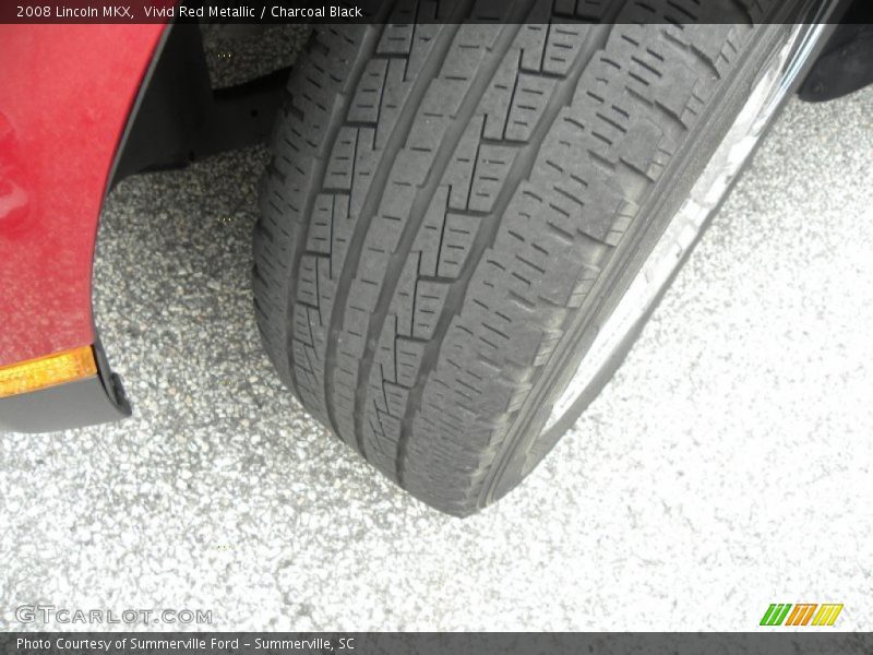 Vivid Red Metallic / Charcoal Black 2008 Lincoln MKX