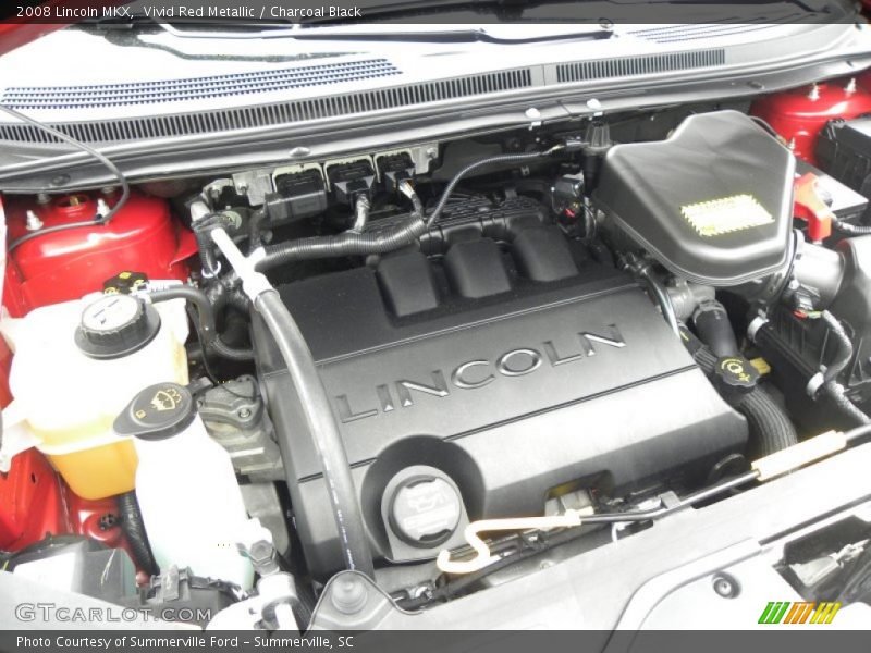 Vivid Red Metallic / Charcoal Black 2008 Lincoln MKX