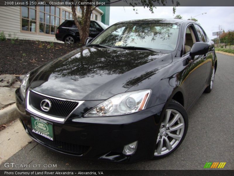 Obsidian Black / Cashmere Beige 2008 Lexus IS 250 AWD
