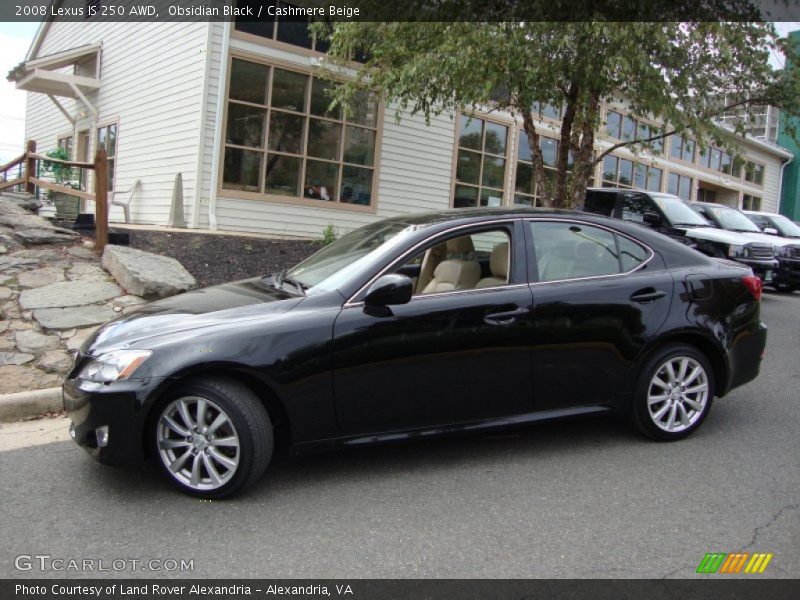 Obsidian Black / Cashmere Beige 2008 Lexus IS 250 AWD