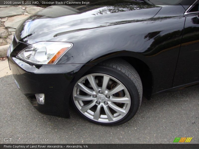 Obsidian Black / Cashmere Beige 2008 Lexus IS 250 AWD