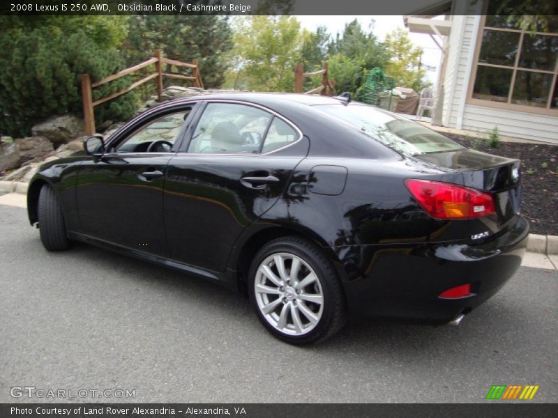 Obsidian Black / Cashmere Beige 2008 Lexus IS 250 AWD