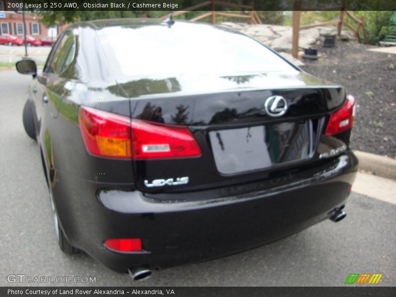 Obsidian Black / Cashmere Beige 2008 Lexus IS 250 AWD