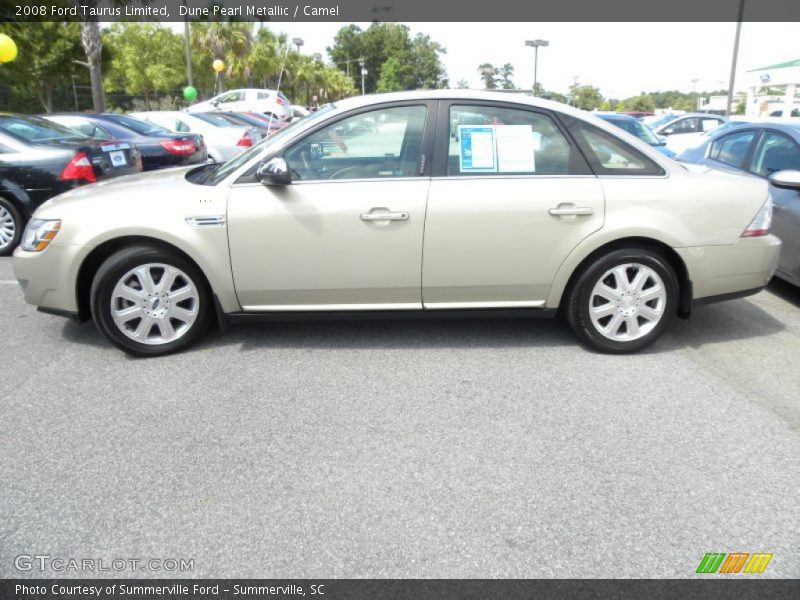 Dune Pearl Metallic / Camel 2008 Ford Taurus Limited