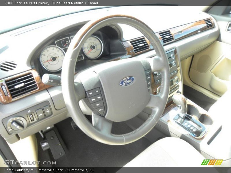 Dune Pearl Metallic / Camel 2008 Ford Taurus Limited