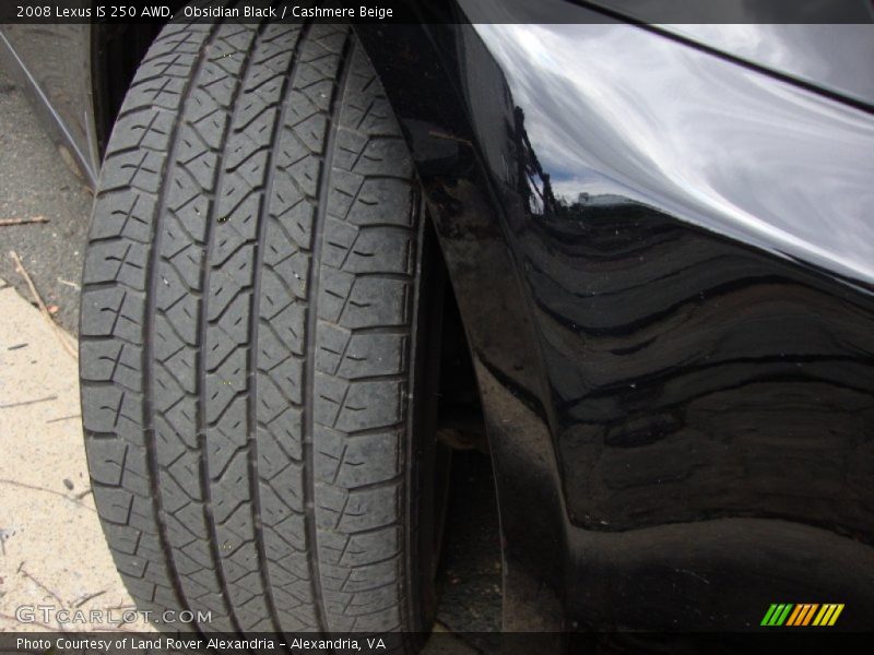 Obsidian Black / Cashmere Beige 2008 Lexus IS 250 AWD