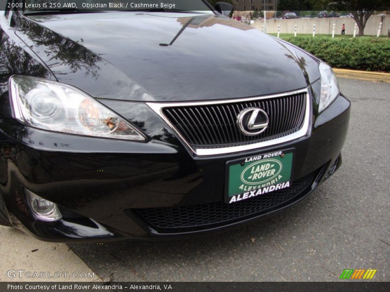 Obsidian Black / Cashmere Beige 2008 Lexus IS 250 AWD