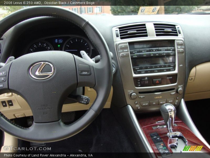 Obsidian Black / Cashmere Beige 2008 Lexus IS 250 AWD