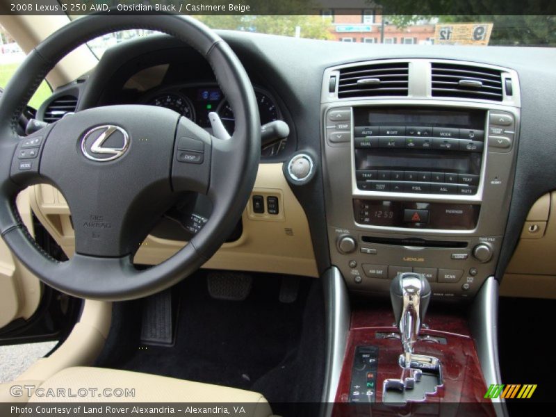 Obsidian Black / Cashmere Beige 2008 Lexus IS 250 AWD