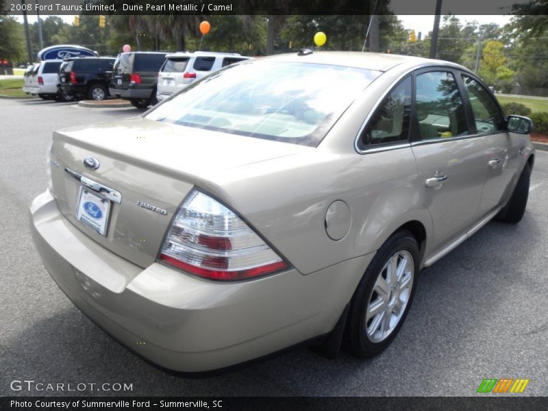 Dune Pearl Metallic / Camel 2008 Ford Taurus Limited