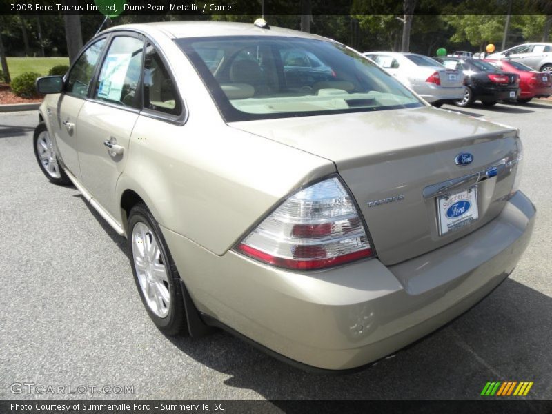 Dune Pearl Metallic / Camel 2008 Ford Taurus Limited