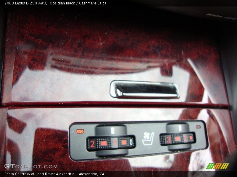 Obsidian Black / Cashmere Beige 2008 Lexus IS 250 AWD