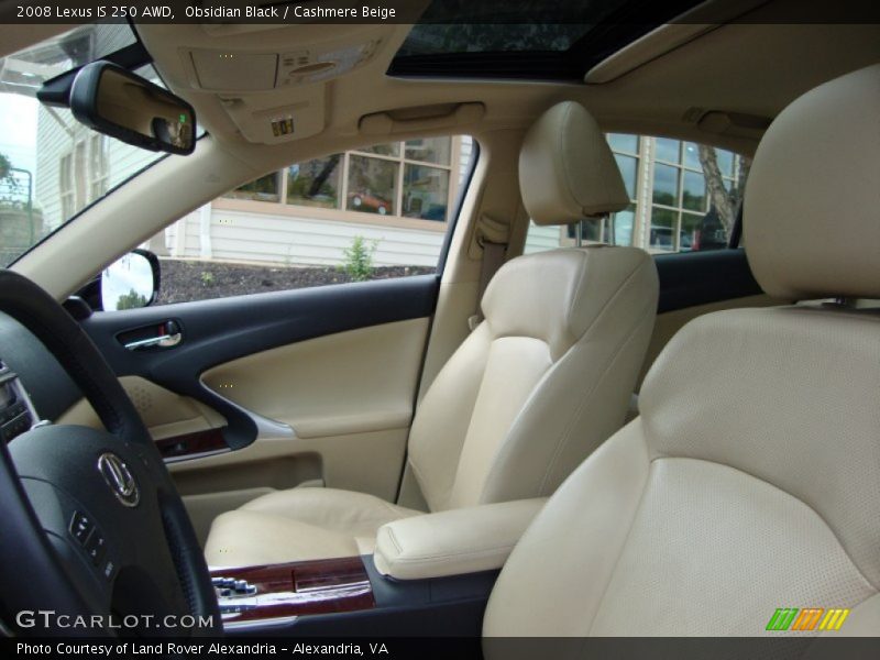 Obsidian Black / Cashmere Beige 2008 Lexus IS 250 AWD