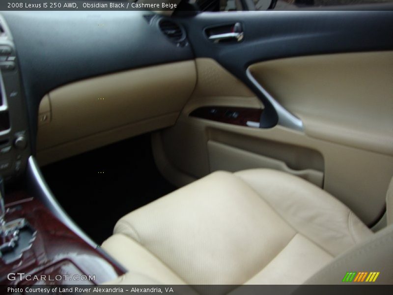 Obsidian Black / Cashmere Beige 2008 Lexus IS 250 AWD