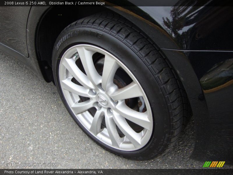 Obsidian Black / Cashmere Beige 2008 Lexus IS 250 AWD