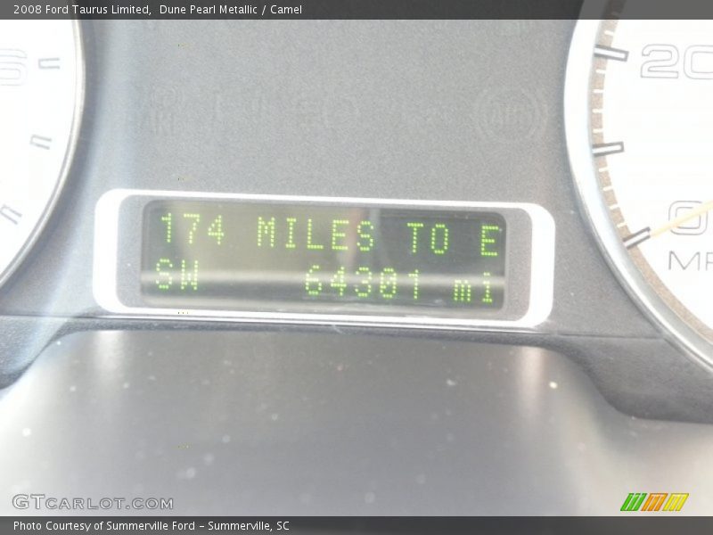 Dune Pearl Metallic / Camel 2008 Ford Taurus Limited