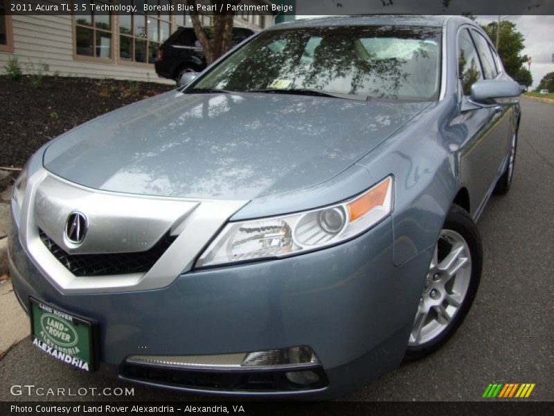Borealis Blue Pearl / Parchment Beige 2011 Acura TL 3.5 Technology